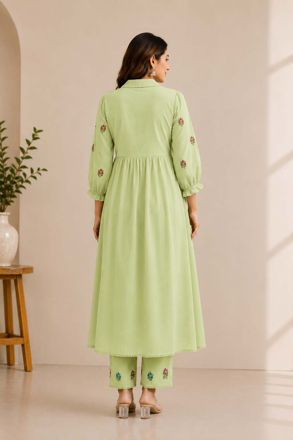 Coord Set with 3/4 Sleeves – Casual Wear