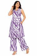 Purple & White Coord Set