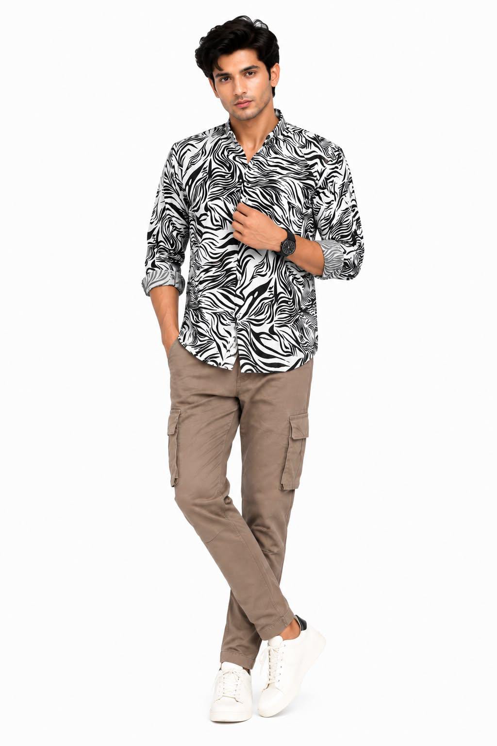 Men's Printed Casual Designer Shirt