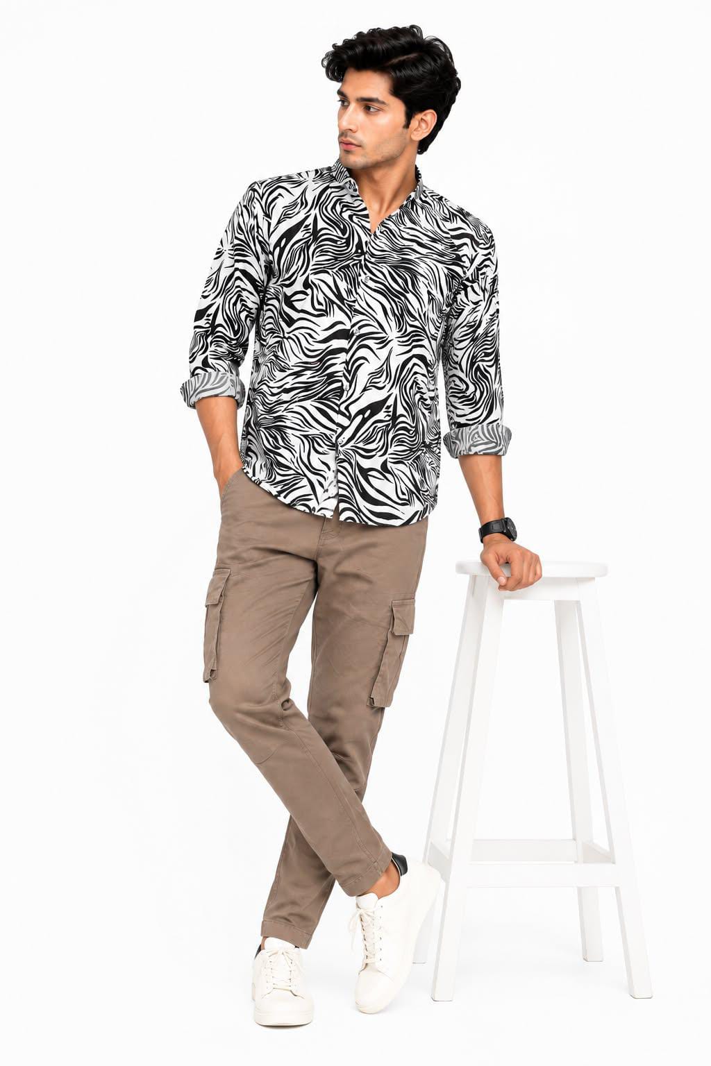 Men's Printed Casual Designer Shirt