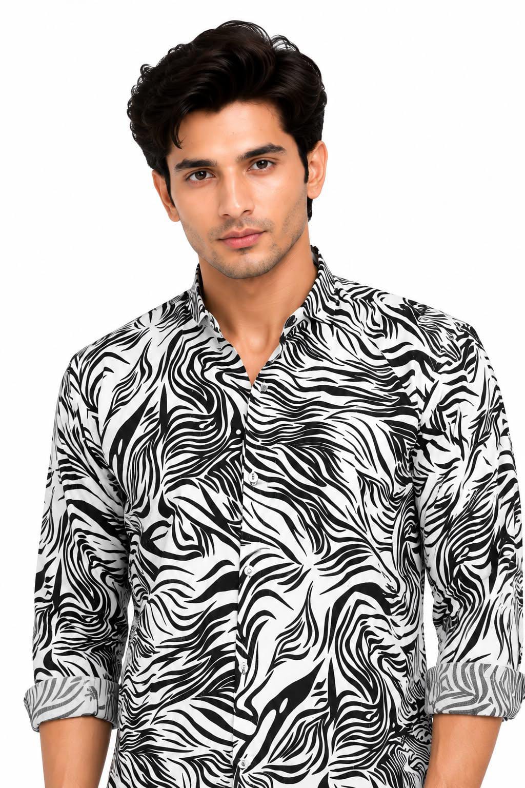 Men's Printed Casual Designer Shirt