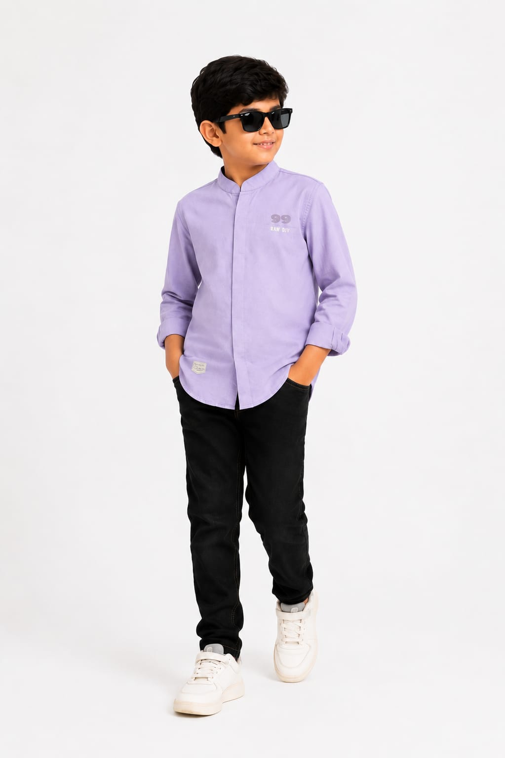 Boys Kurta Pattern Shirt