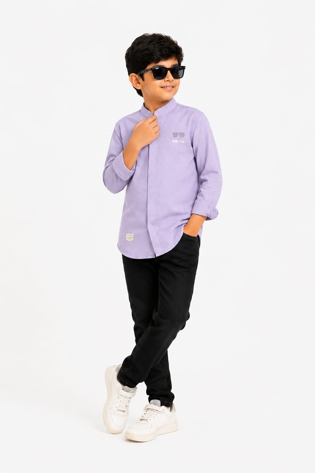 Boys Kurta Pattern Shirt