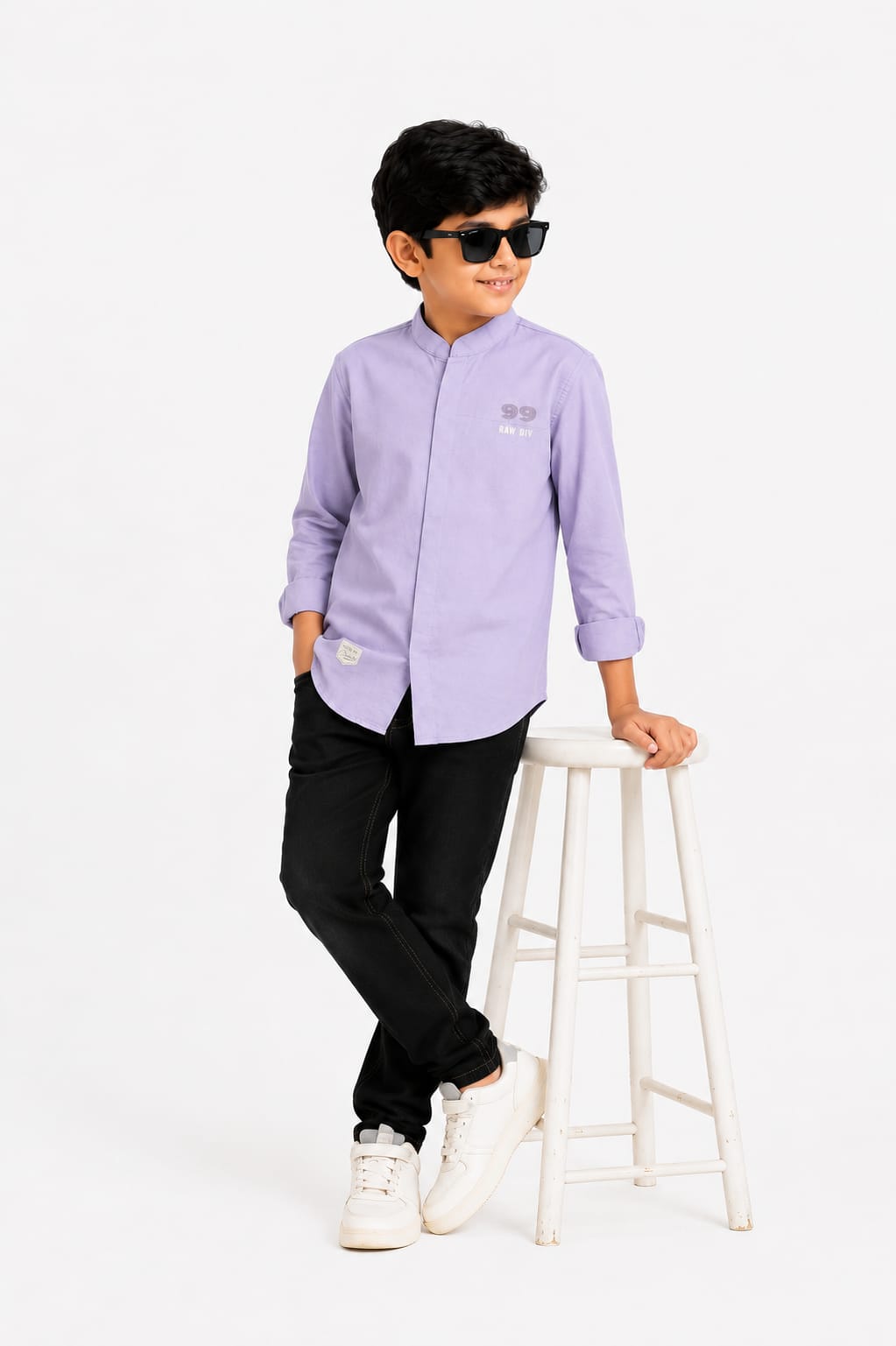 Boys Kurta Pattern Shirt