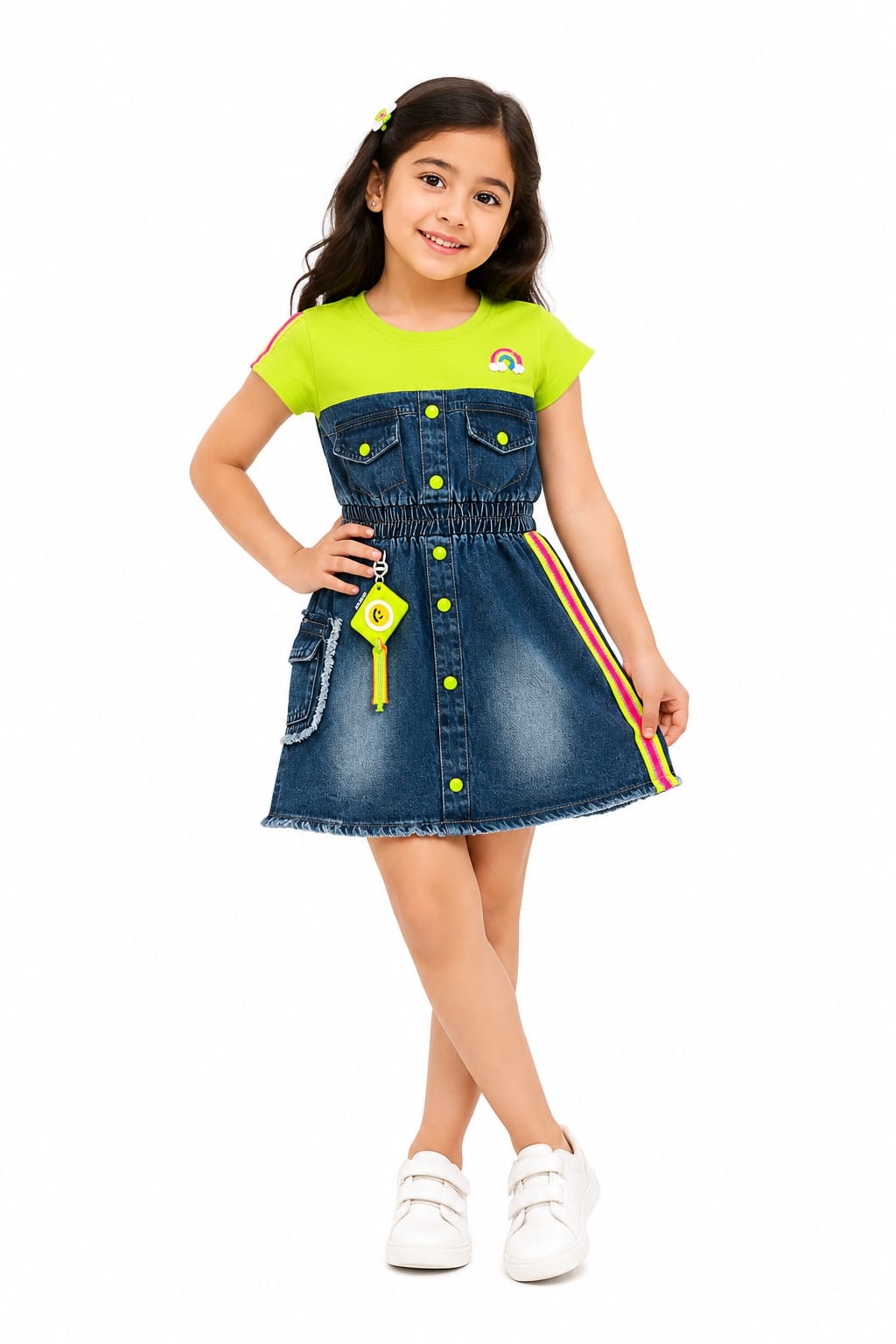 Kids Girl Denim Short Dress