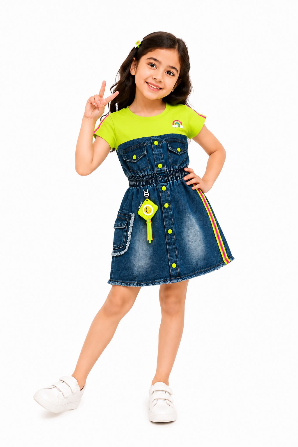 Kids Girl Denim Short Dress