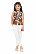 Kids Girl Printed Top & Pant Set