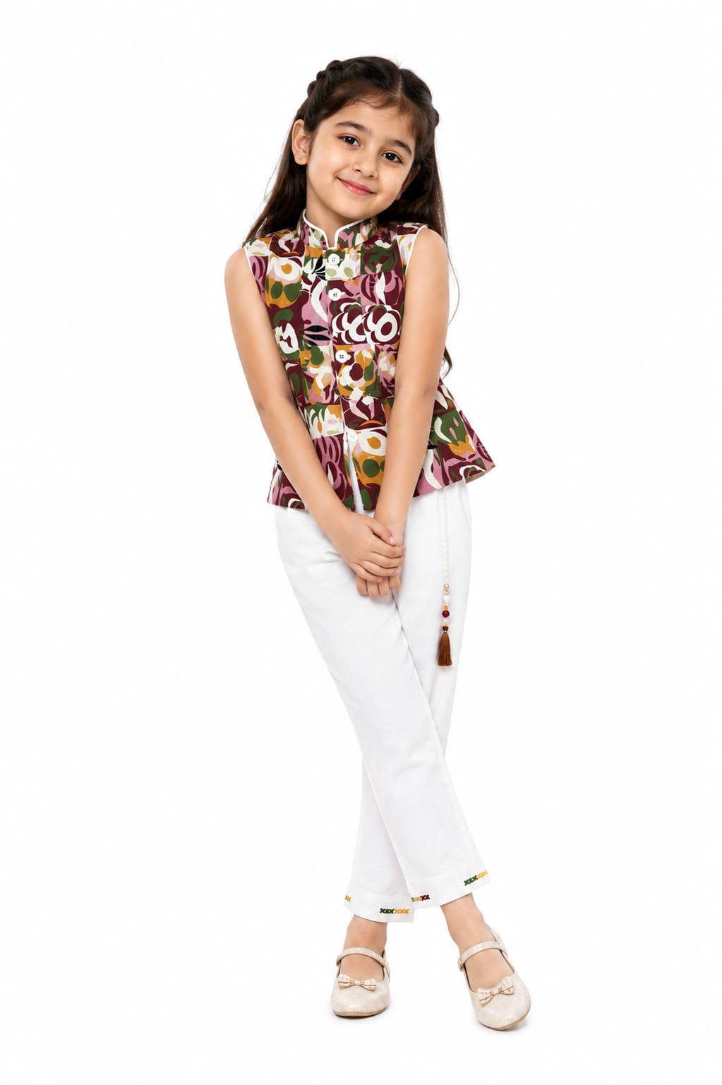 Kids Girl Printed Top & Pant Set
