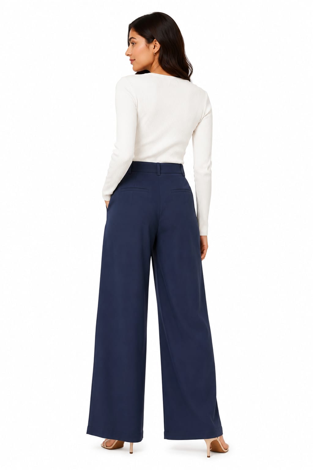 Women's navy Korean Pants
