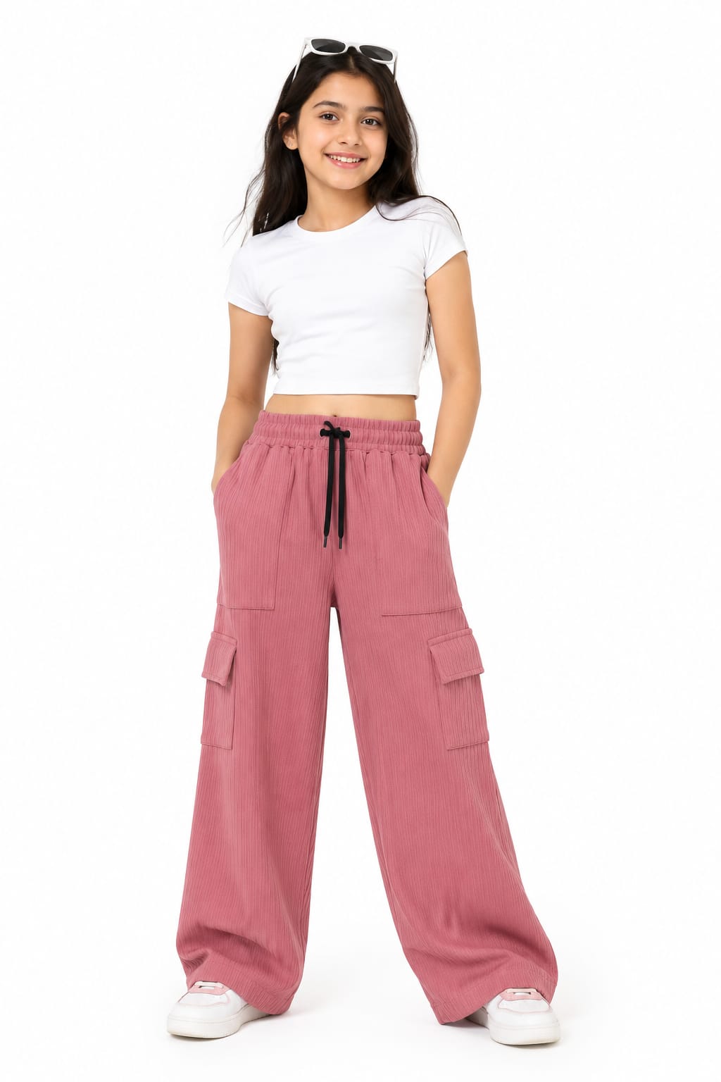 Kids peach Korean Pants