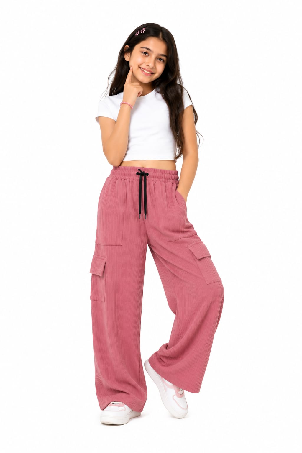 Kids peach Korean Pants