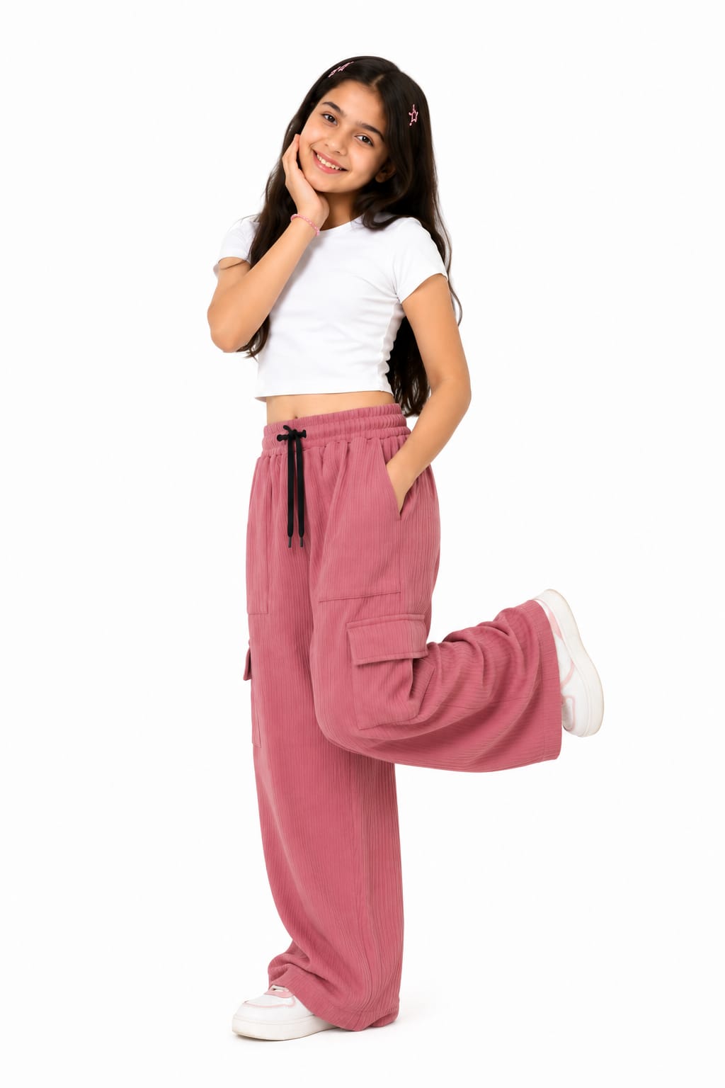 Kids peach Korean Pants