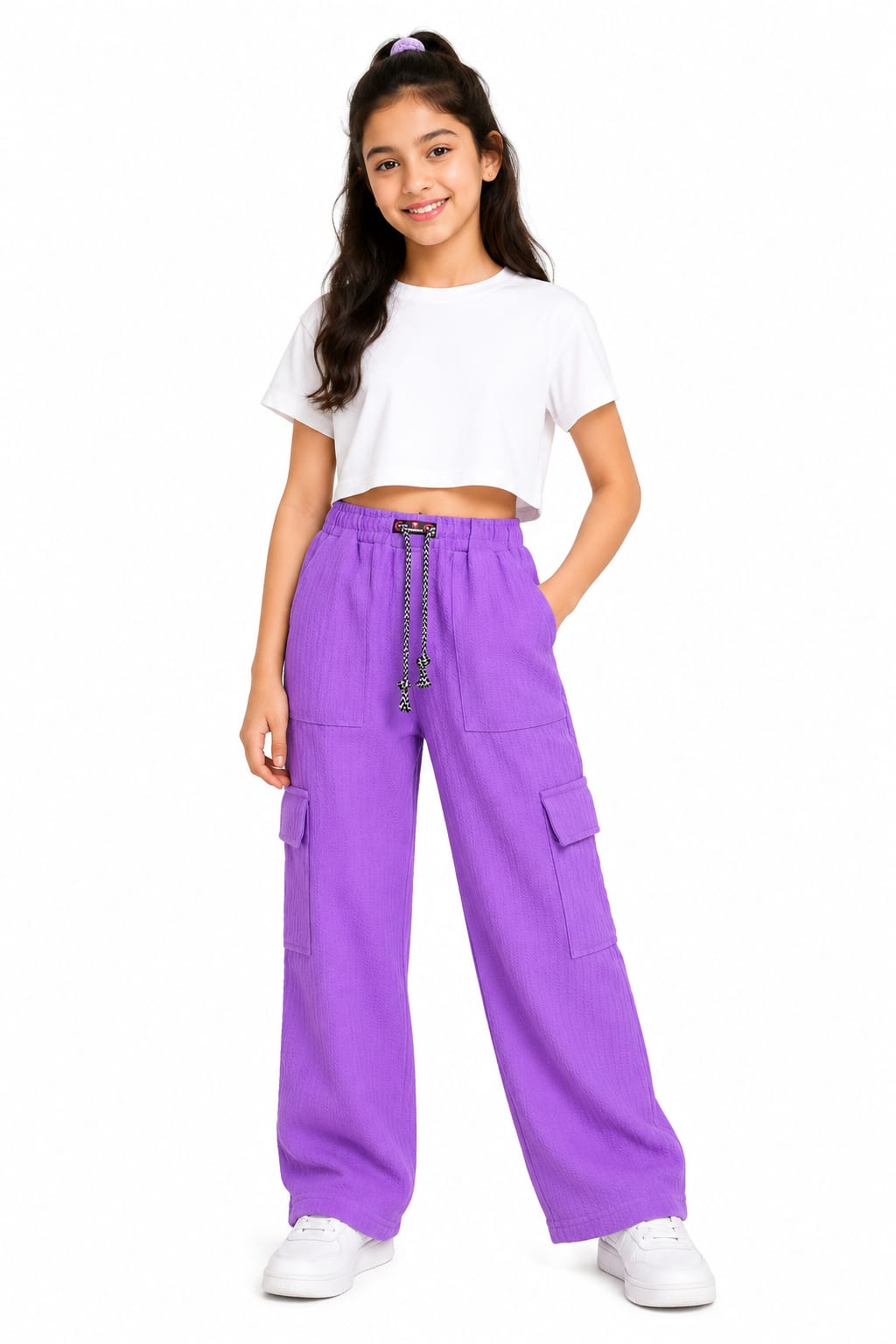 Kids purple Korean Pants