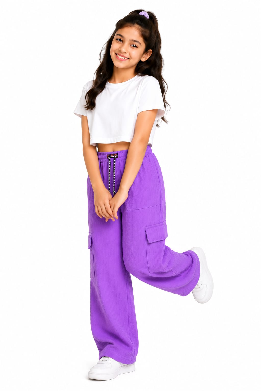 Kids purple Korean Pants